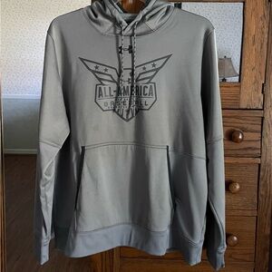 UA Baseball Themed Hooded Pullover Size L